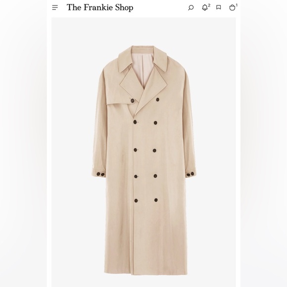 Frankie Shop Mavis Oversized Trench - Picture 2 of 8